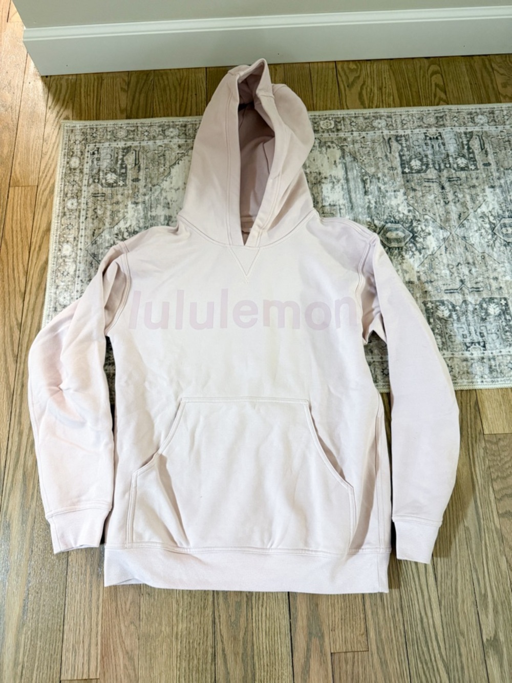 lululemon athletica Pale Pink Logo Hoodie